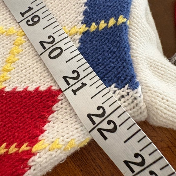 Vintage Liz Sport Colorful Argyle Cardigan Sweater - Picture 3 of 6